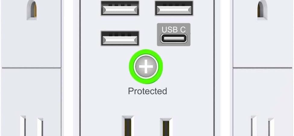 QINLIANF 5 Outlet Extender With 4 USB Ports: A Practical Guide to Wall Charging and Power Organization